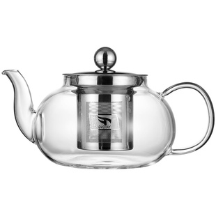 雅风玻璃茶壶耐高温加厚沏泡煮茶壶小单壶手工透明茶具套装可加热