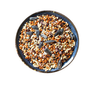 中小鹦鹉鸟食饲料八色红黍子虎皮牡丹鹦鹉混合营养粮谷子带壳鸟粮