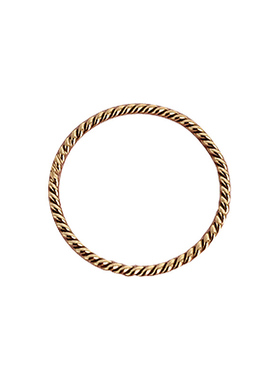 洗手不用摘螺纹叠戴美国包金戒指