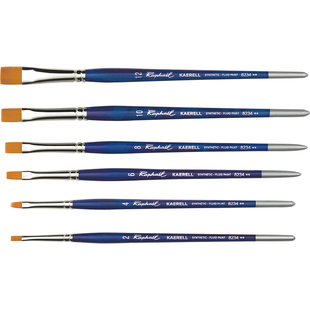 法国Raphael拉斐尔 8234合成纖維 平头画笔短杆油画笔 丙烯 平塗