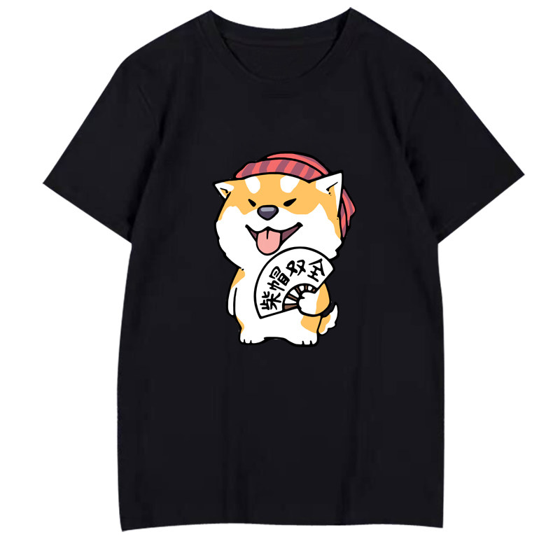 短袖柴犬私人定制表情包狗狗图案