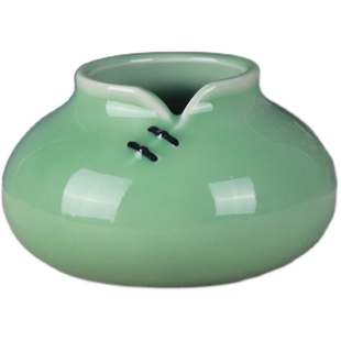 嘉青坊龙泉青瓷客厅摆件简约小花器家居装饰品水培花插花瓶陶瓷