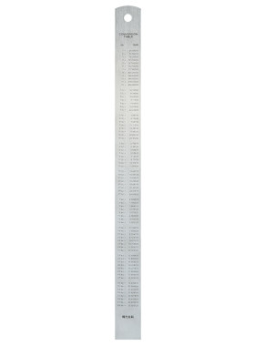得力不锈钢直尺金属尺子钢板尺工具尺测量绘图尺子15厘米/20厘米/30厘米多规格8461/8462/8463
