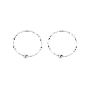 手作925纯银鼻环鼻钉18K金小耳圈极简个性防过敏欧美穿刺男女耳环