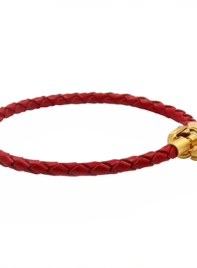 哑光可穿3D硬金转运珠编织手链