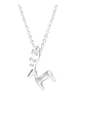 一鹿有你纯银森系日韩风短款吊坠