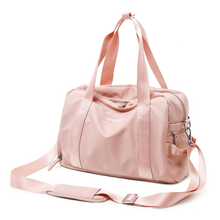 亨得利旅行包女手提短途外出网红健身大容量行李袋男可套拉杆箱