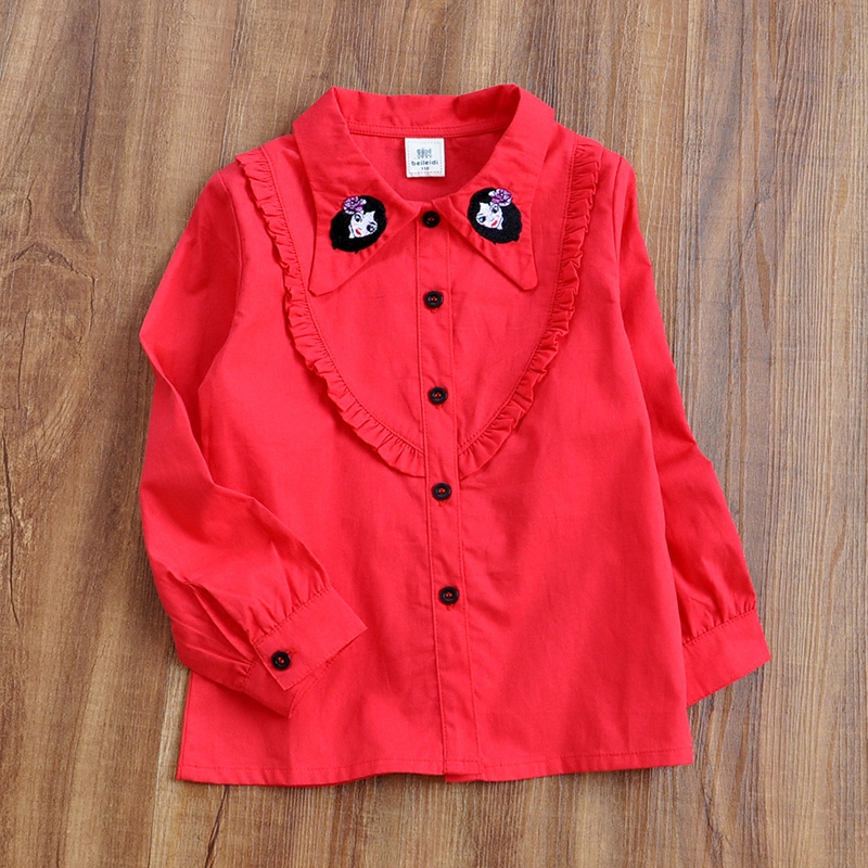 Chemise fille à manche longue - Ref 2088712 Image 1