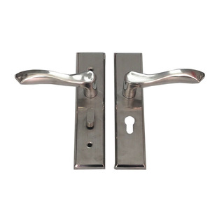 家用不锈钢木门单舌锁 室内卧室房间门锁厨房卫生间面板孔距130mm