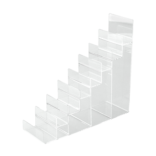 亚克力梯形钱包架 多层钱包展示架 塑料透明手包眼镜首饰收纳架子