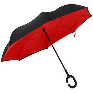 susnio梅花伞 双层反向雨伞男大号车用伞晴雨两用长柄定制雨伞