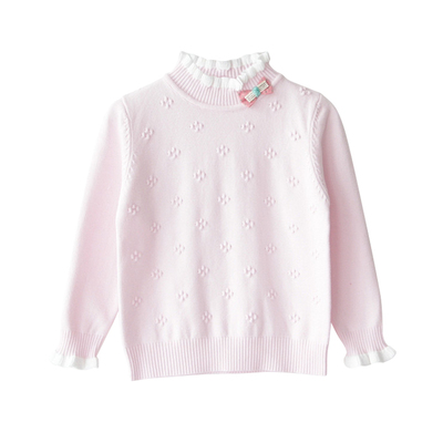 中低领秋冬新款宝宝棉线针织毛衣