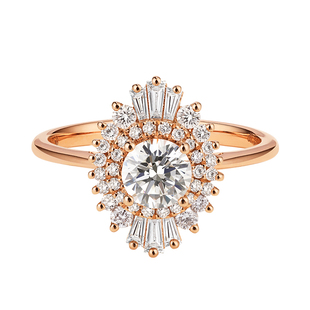 梵尼洛芙 特蕾尼缇18K金钻戒女正品真钻玫瑰金定制求婚钻石戒指