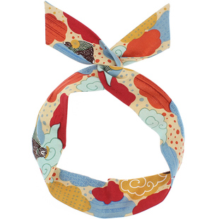 ACANE 云朵熊文艺气质小清新可爱复古韩国日系兔耳朵交叉发带饰品