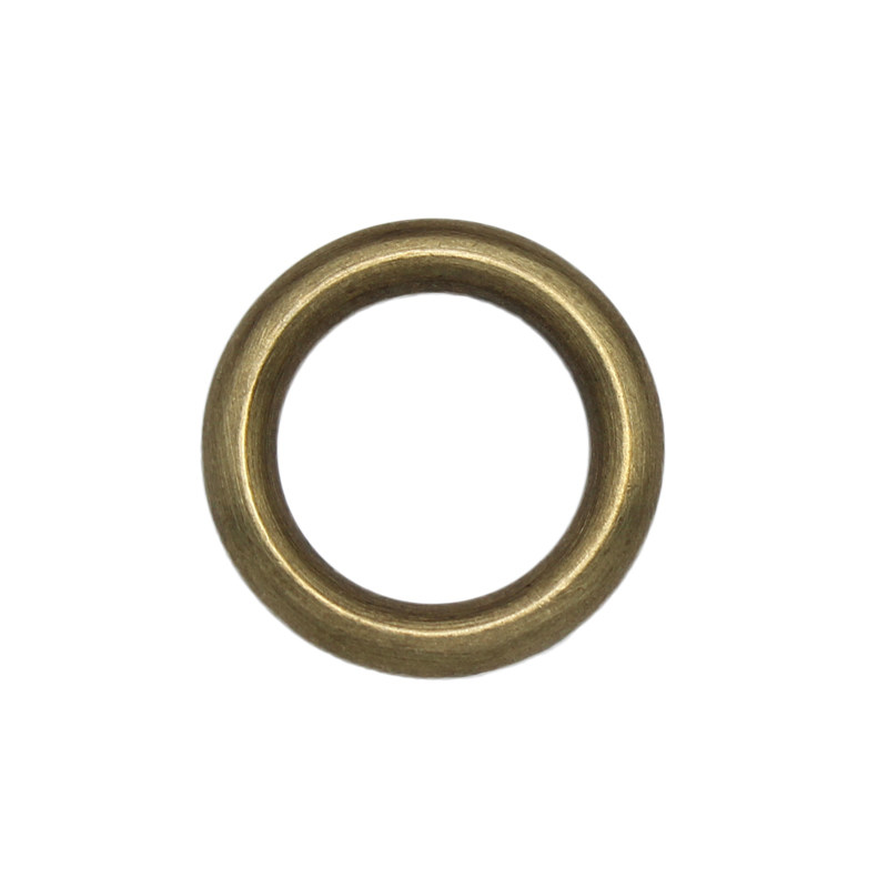 黄铜无缝圆环实心铜圈皮具黄铜配件DIY铜环箱包无缝铜环