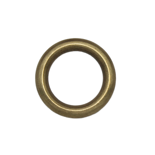 黄铜无缝圆环实心铜圈皮具黄铜配件DIY铜环箱包无缝铜环