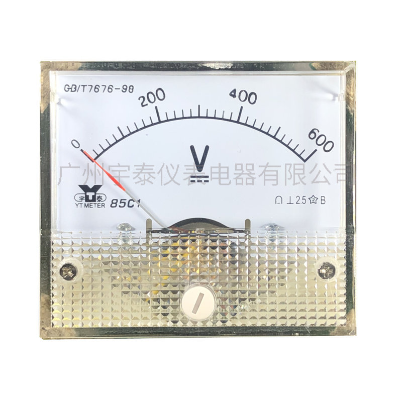 85C1直流电压表30v 50v 100v 600v指针表头 DC250V 56X64mm85C2_虎窝淘