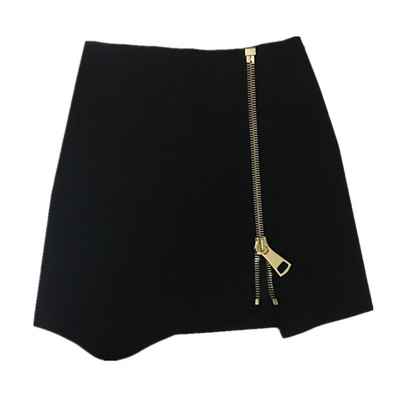 小众大码显瘦不规则黑色包臀裙