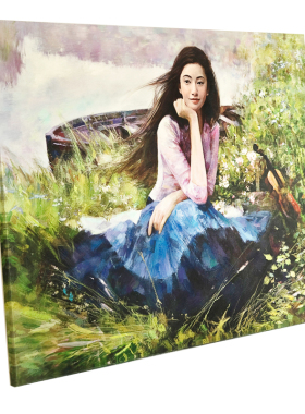 定制结婚礼物送女友包邮肖像油画