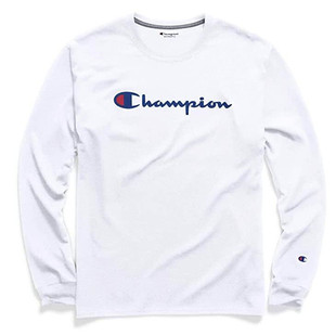 【美国购入】champion美版草写字母运动情侣潮流长袖T恤 GT78H