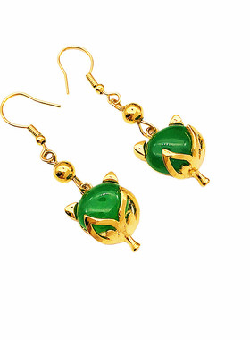 时尚仿宝石项链不掉色假黄金