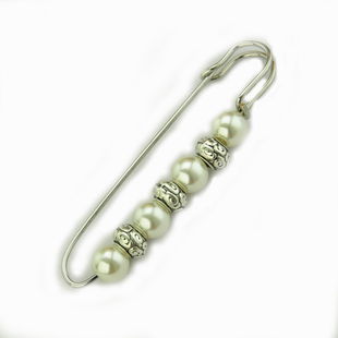 白色多款可选复古珍珠彩钻大胸针别针毛衣开衫围巾女节日礼品配饰