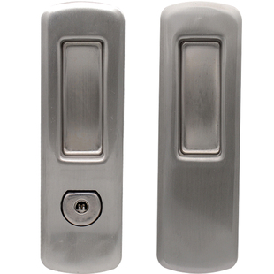 安防AFS不锈钢双钩锁移门防盗门推拉门钩锁拉闸阳台玻璃隐形门锁