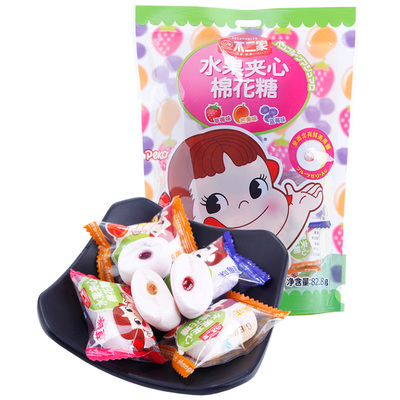 不二家袋装草莓芒果夹心棉花糖