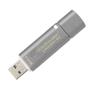金士顿硬件加密保护数据U盘 优盘DTLPG3/64G U盘USB3.0金属256位