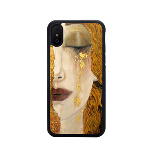 克里姆特油画iPhone XR金色眼泪苹果XS MAX/8plus手机壳适配6S/13防摔17Pro Max新款16Pro保护套华为Mate80