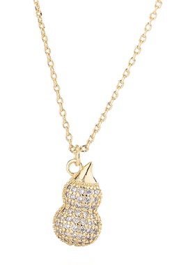 纯银小众设计感ins百搭葫芦吊坠