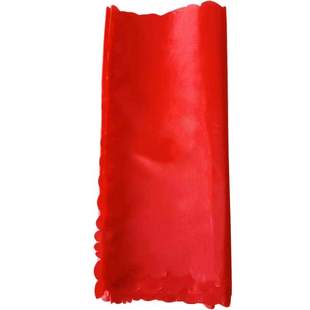 特价秧歌绸带舞蹈彩带腰鼓丝带荷叶边红绸高档红绿绸子1条起包邮