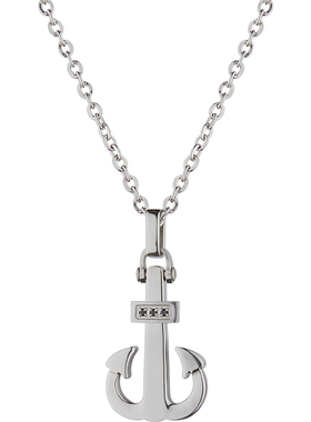 香港欧美风船锚钛钢生日礼物吊坠