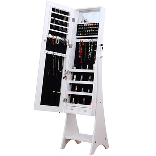 穿衣镜子带灯首饰柜美颜补光化妆镜卧室简约试衣镜家用全身落地镜