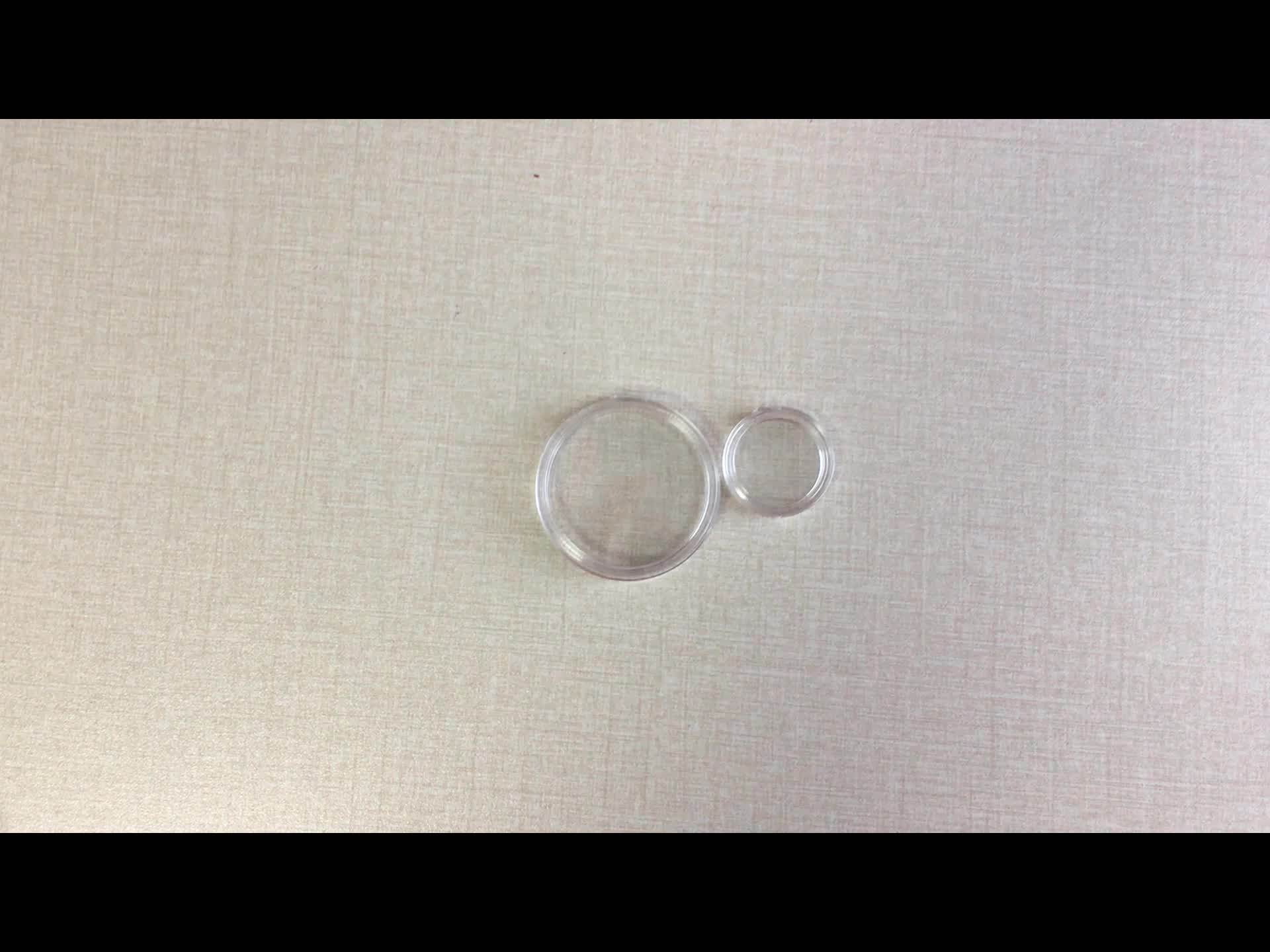 10/20/50 pezzi Vuoti Mini Contenori Quadrati Trasparenti In Plastica 10/20/50 pezzi Vuoti Mini Contenori Quadrati Trasparenti In Plastica