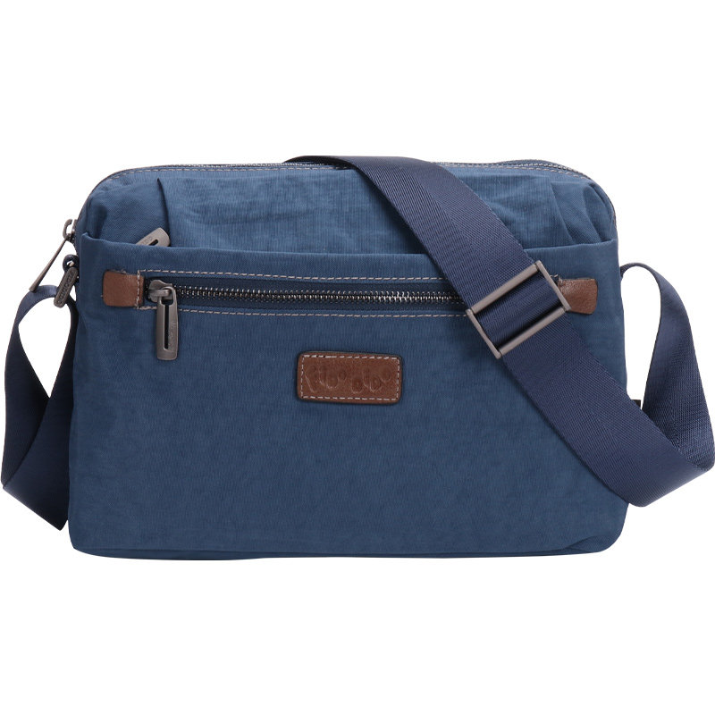 菲都狄都新款男包横款户外男士运动休闲斜挎包单肩包帆布防水潮包