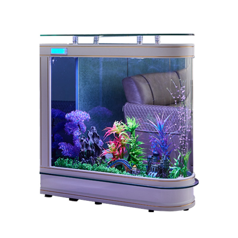 喜阳洋子弹头鱼缸水族箱客厅家用落地生态玻璃1.2米大中型可底滤