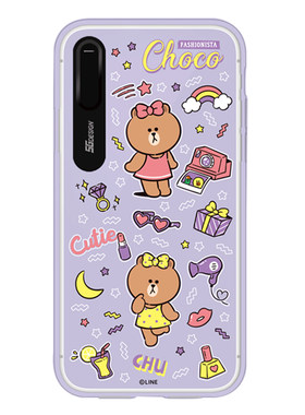 韩国line布朗熊iPhonex手机壳来电闪苹果MAX发光新款7Plus全包女