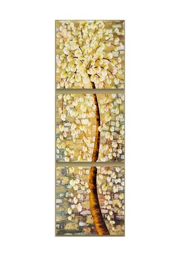 玄关客厅装饰画竖款挂画三联画