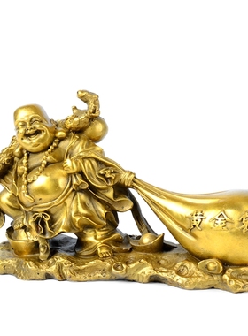 黄铜弥勒佛像开业礼品布袋和尚