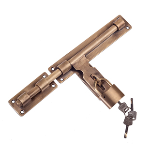 包邮纯铜插销中式仿古门栓加厚老式大门木门明装门扣门闩锁扣门锁