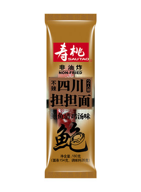 寿桃非油炸面条四川6袋6个1080g