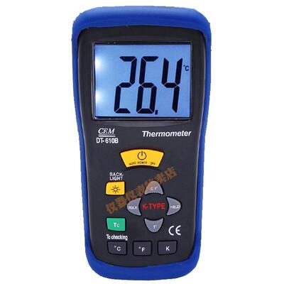 cem华盛昌便携式k型电子表热电偶