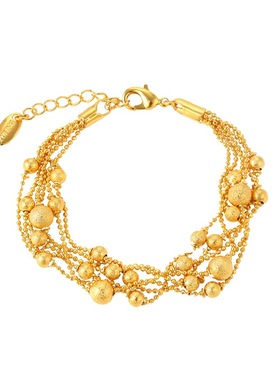 越南沙金流苏转运珠手