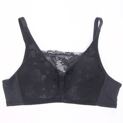 瑞卡瓦义乳用薄款蕾丝无钢托胸罩