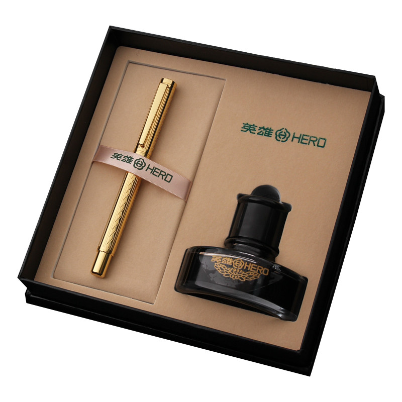 英雄墨水生日礼物送老师铱金笔