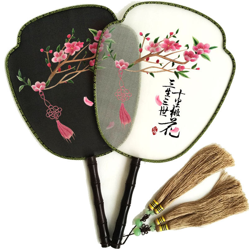 手工绣花扇diy套件三生三世十苏绣