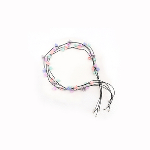 KOE 原创设计小众新潮气质甜美百搭编辫子发绳幻彩花朵头饰编发链