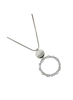 高级感水晶欧美配饰长款毛衣链