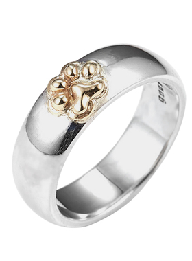 泰国复古猫爪纯银尾戒